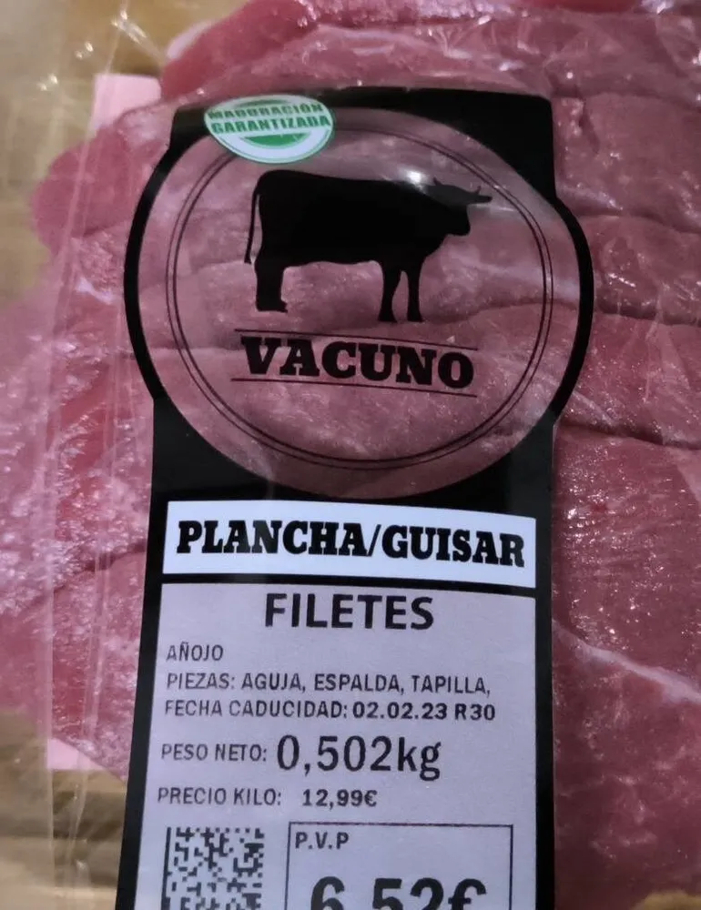 Filetes plancha guisar
