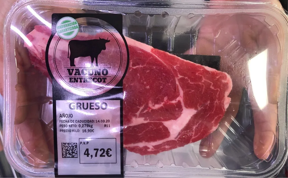 Entrecot grueso vacuno añojo