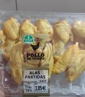 Alas partidas de pollo rural