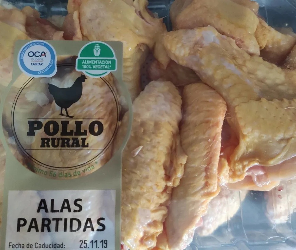 Alitas pollo rural