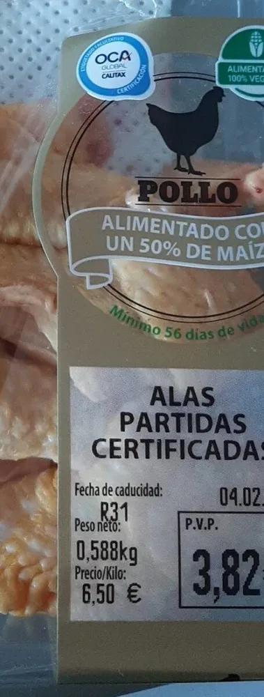 Alas partidas certificadas