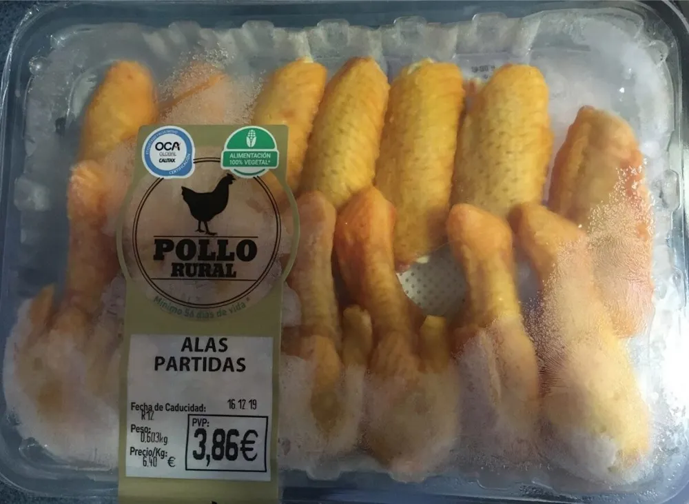 Alas pollo rural