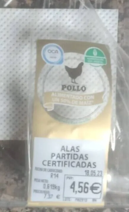 Alitas de pollo