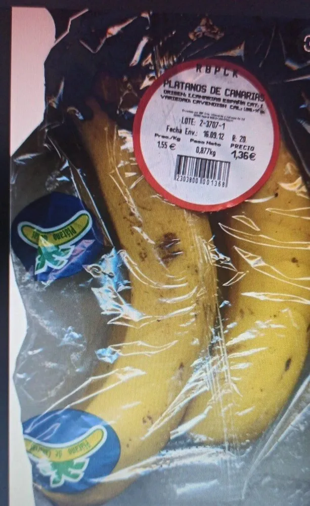 Platanos de canarias