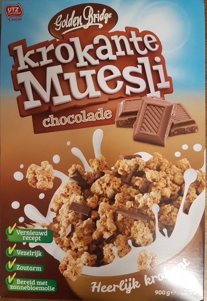 Krokante Muesli chocolade