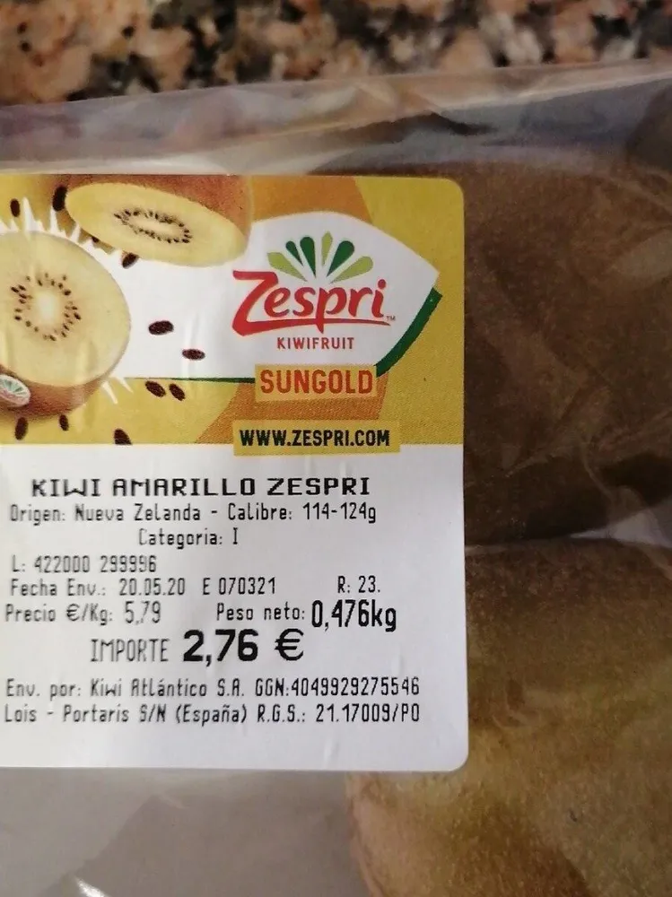 Kiwi Amarillo Zespri