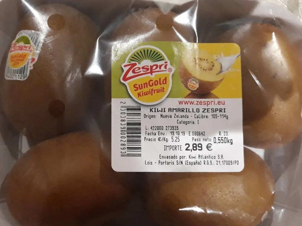 Kiwi amarillo zespri