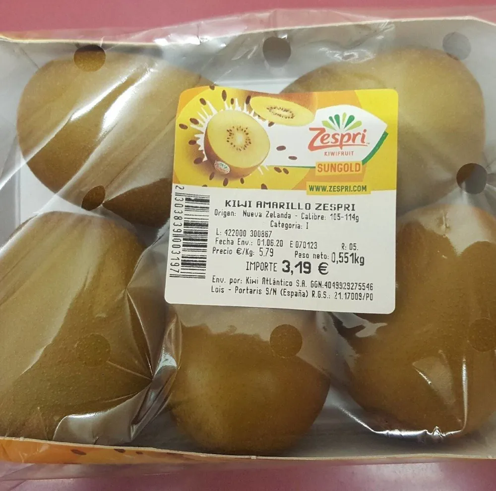 Kiwi amarillo zespri