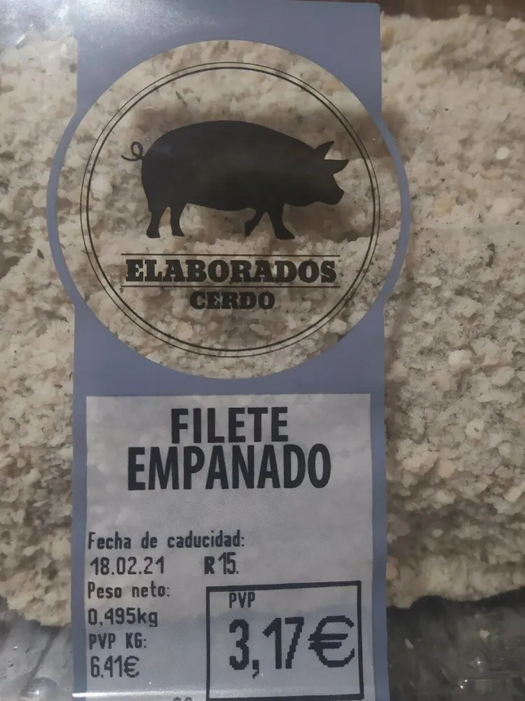Filete empanado cerdo