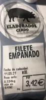 Filete empanado de cerdo