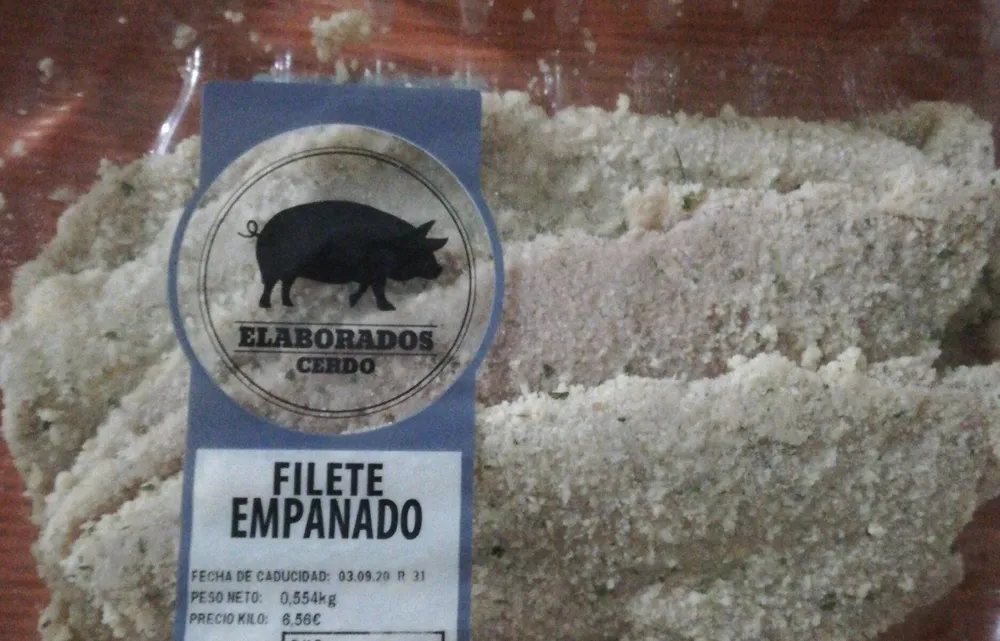 Pechuga de pollo empanada