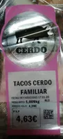 Tacos de cerdo familiar