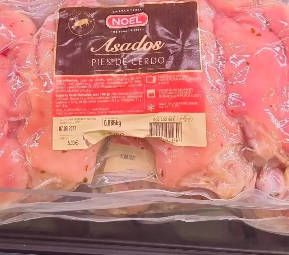 Pies de cerdo