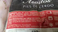 Pies de cerdo asados