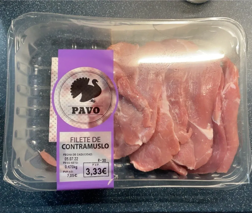 Filete de contramuslo Pavo