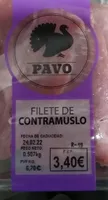 Filete de contramuslo de pavo