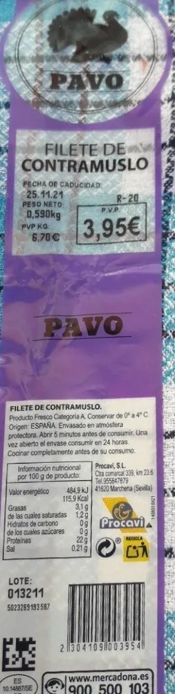 Filete de contramuslo