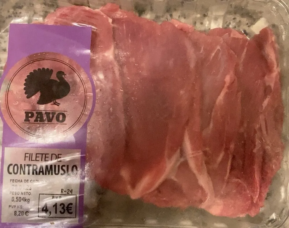 Filete de contramuslo pavo