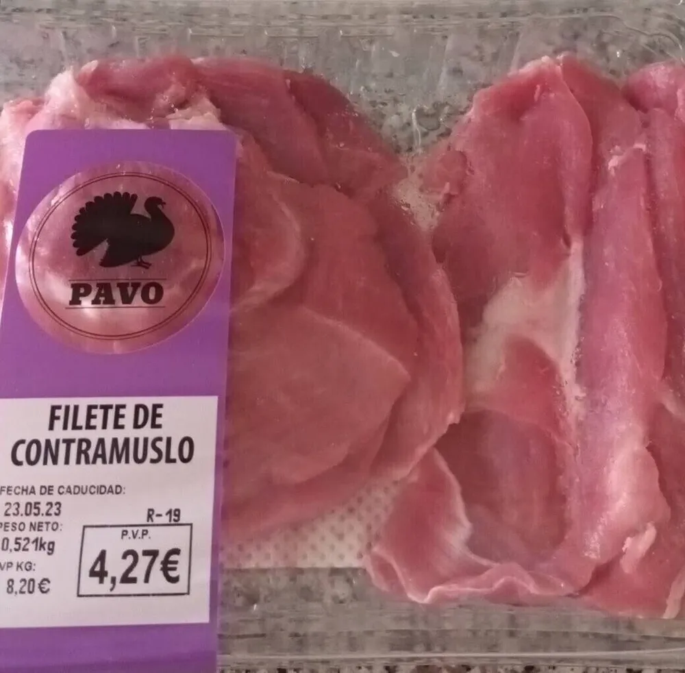 Filete contramuslo pavo