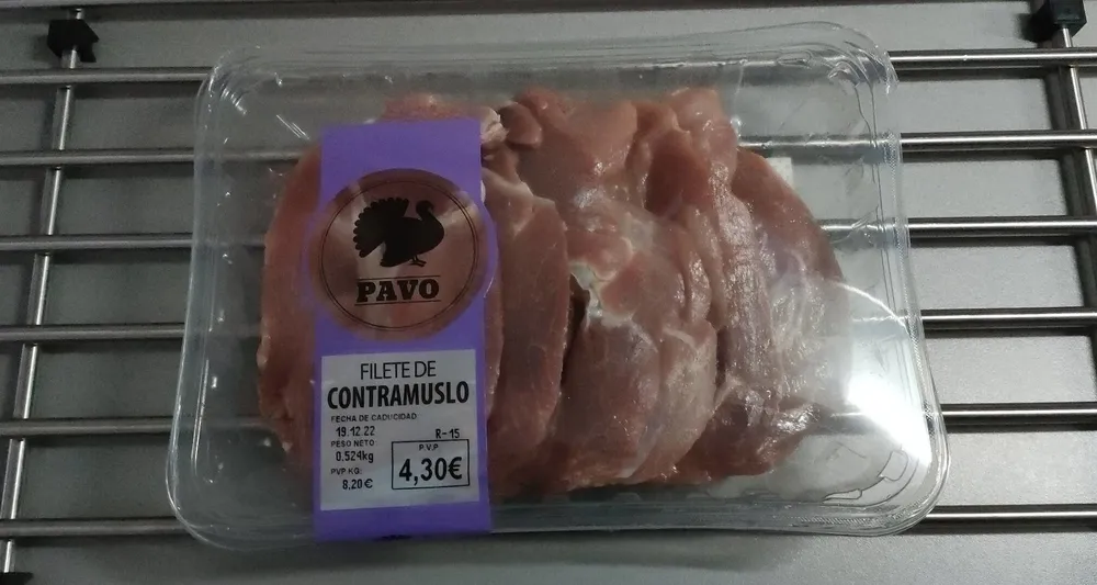 Filete contramuslo pavo