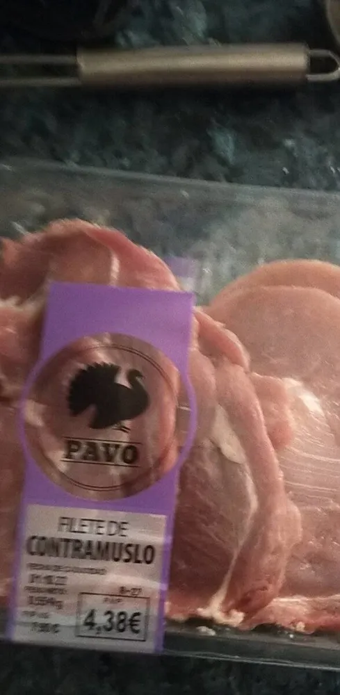 Filete de CONTRAMUSLO pavo