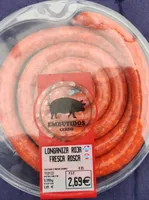 Langoniza roja fresca rosca