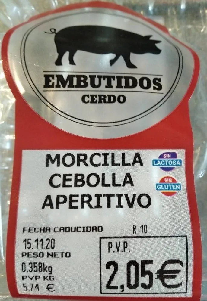 Morcilla cebolla aperitivo