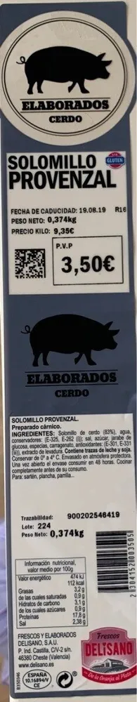 Solomillo PROVENZAL