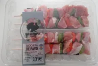 Brocheta de pavo