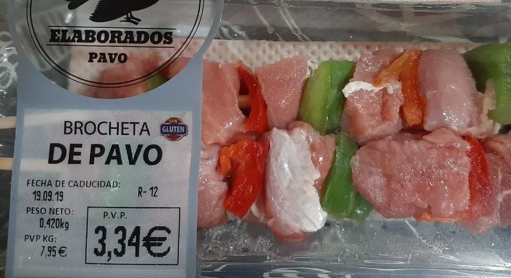 Brocheta de Pavo