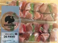 Brocheta de pavo