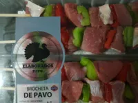 Brocheta de pavo