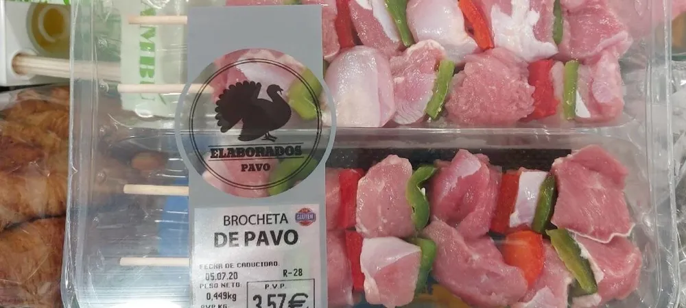 Brocheta de pavo