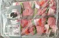 Brocheta de pavo
