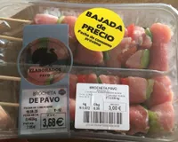 Brocheta de pavo