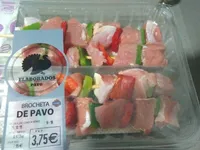 Brocheta de pavo