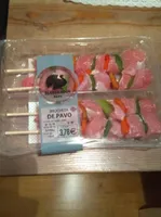 Brocheta de pavo