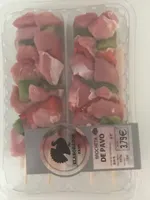 Brocheta de pavo