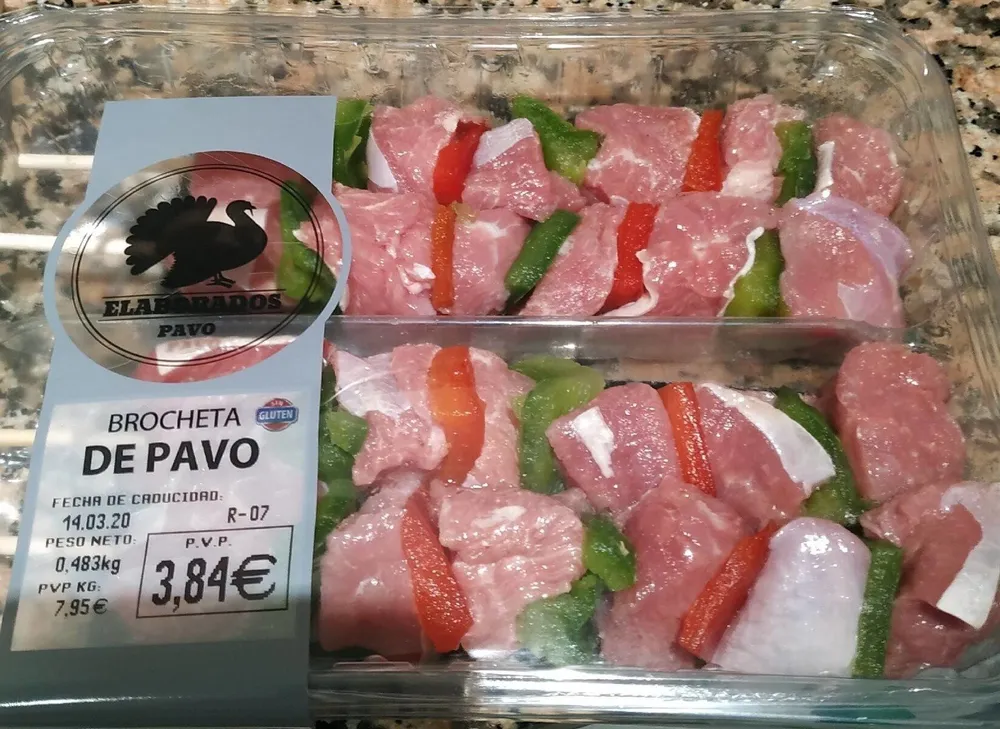 Brocheta de Pavo