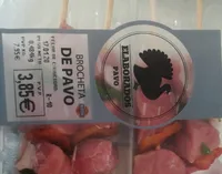 Brocheta de pavo