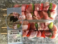 Brocheta de pavo