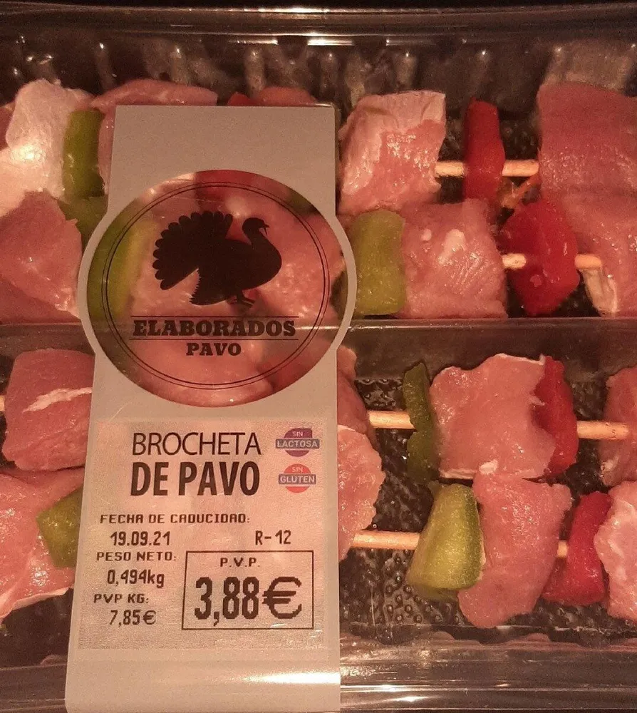 Brocheta pavo