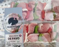 Brocheta de pavo