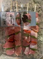 Brocheta de pavo