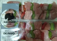 Brocheta de pavo