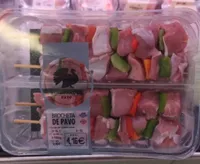 Brocheta de pavo