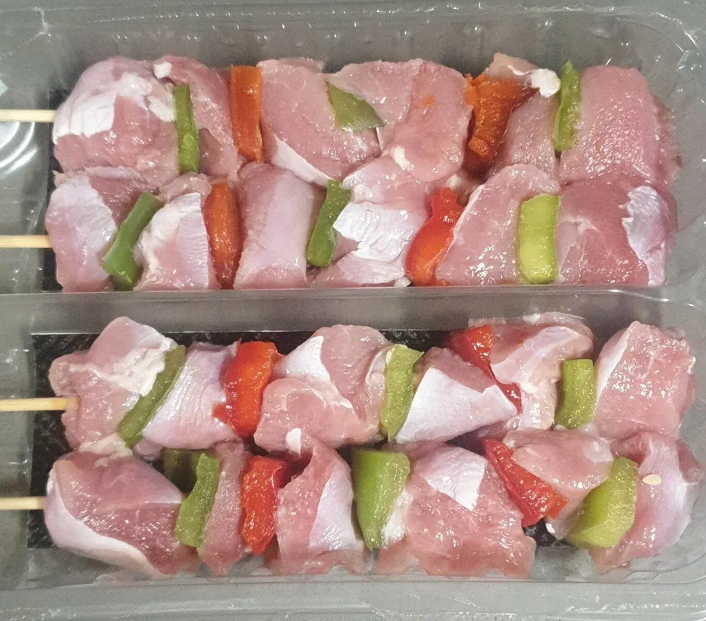Brocheta de pavo