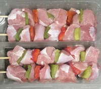 Brocheta de pavo