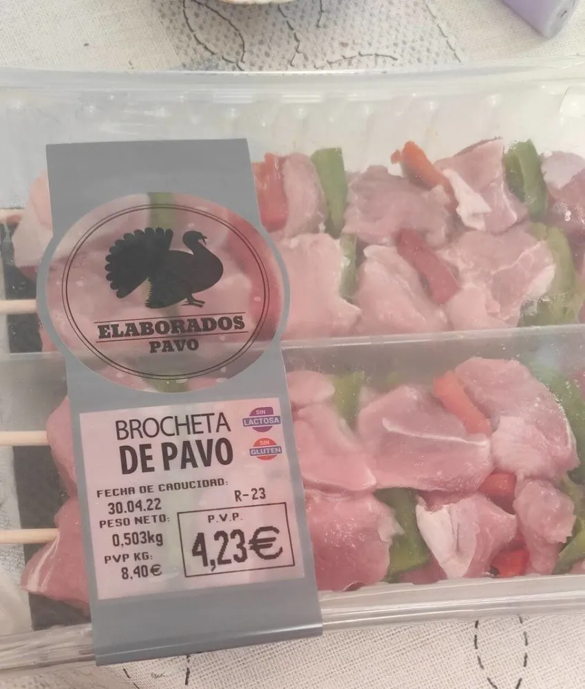 Brochetas de pavo