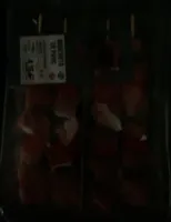 Brocheta de pavo